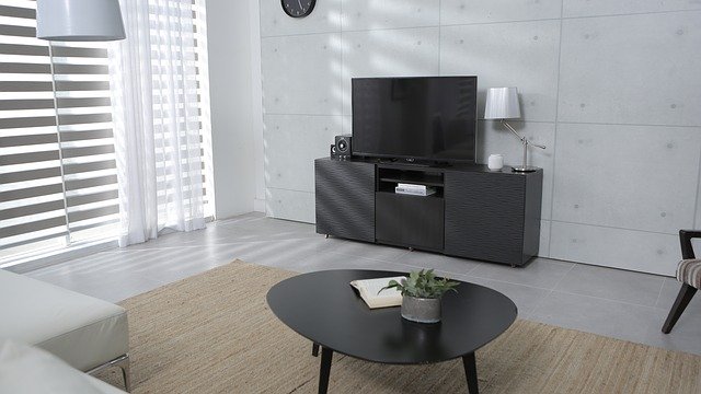 minimalistický obývací pokoj